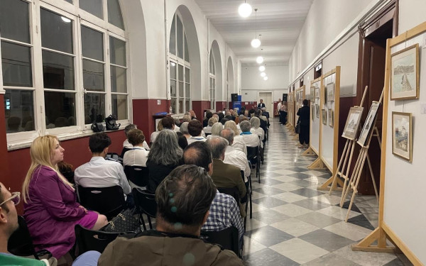 «Αλλοτινές Πατρίδες»: Εγκαινιάστηκε στο ΥΜΑΘ η έκθεση ζωγραφικής της Παρασκευής Ζάννη για τον ελληνισμό της Ανατολής