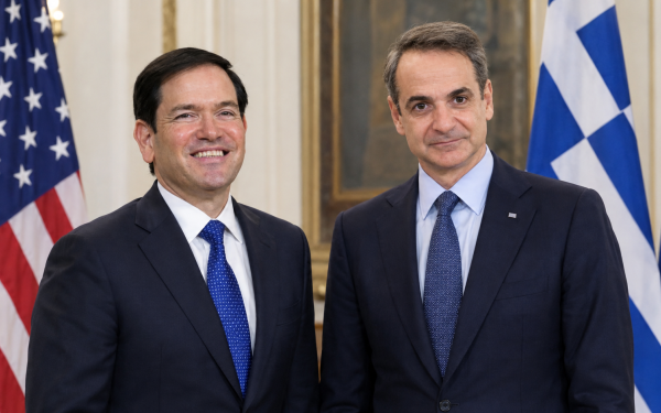 Αύριο το απόγευμα η συνάντηση Μητσοτάκη - Ρούμπιο στο Μέγαρο Μαξίμου