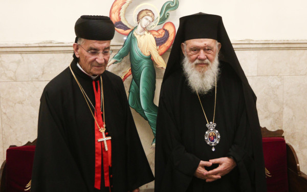 Επίσκεψη του Μαρωνίτη Πατριάρχη Αντιοχείας στον Αρχιεπίσκοπο Ιερώνυμο