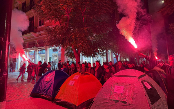 Θεσσαλονίκη: Με σκηνές οι φοιτητές στην Αγίας Σοφίας