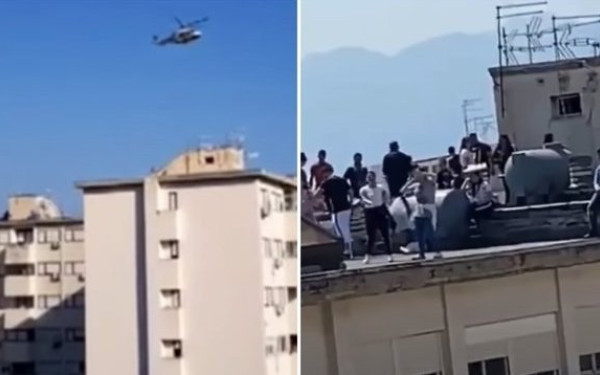 Οι Ιταλοί έκαναν μπάρμπεκιου στις ταράτσες και η αστυνομία επενέβη με ελικόπτερα (βίντεο)