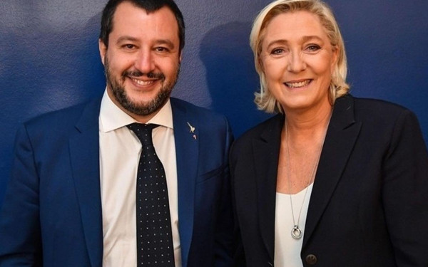 Ματέο Σαλβίνι: Θα συναντηθεί στις Βρυξέλλες με την Μαρίν Λεπέν και τον Ζορντάν Μπαρντελά