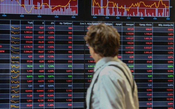Την κατηφόρα πήρε σήμερα το Χρηματιστήριο Αθηνών