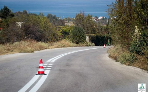 Εργασίες επαναδιαγράμμισης των δρόμων στο Δήμο  Θερμαϊκού