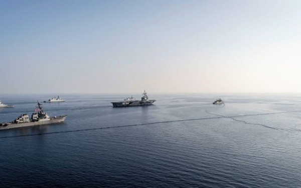 Η φρεγάτα «Κανάρης» στη δύναμη κρούσης του ελικοπτεροφόρου USS BATAAN