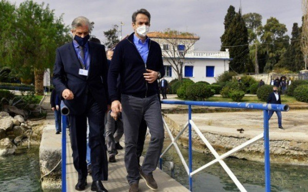 Τα έργα στη διώρυγα Κορίνθου επιθεώρησε ο Κ. Μητσοτάκης