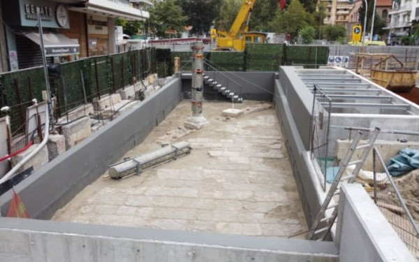 Μετρό Θεσσαλονίκης: Η αναστήλωση των αρχαιοτήτων στον σταθμό της Αγίας Σοφίας μέσα από φωτογραφίες