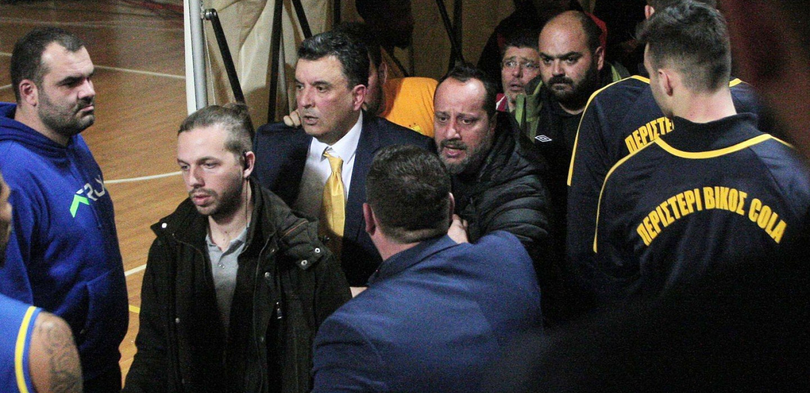 Μπάσκετ: Ένταση στο Αλεξάνδρειο, στα αποδυτήρια των διαιτητών Γουλιέλμος και Αγγέλου
