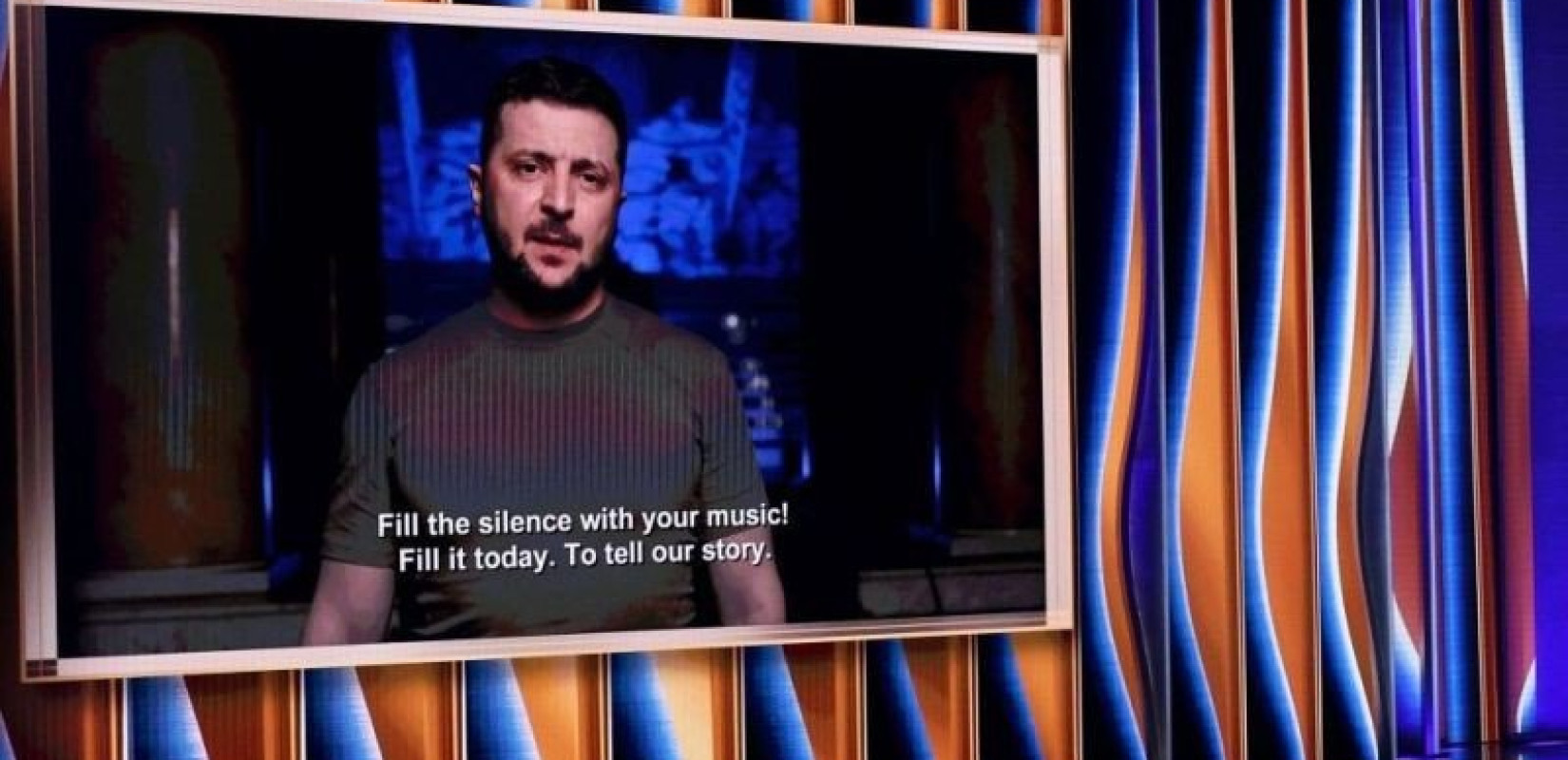 Ζελένσκι στα Βραβεία Grammy: "Γεμίστε τη σιωπή θανάτου με τη μουσική σας. Πείτε την αλήθεια για τον πόλεμο" (βίντεο)
