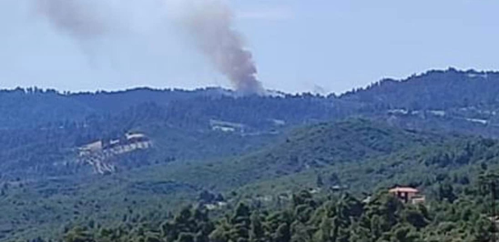 Φωτογραφία Αρχείου (2022) από πυρκαγιά σε δασική έκταση στην Κασσάνδρα