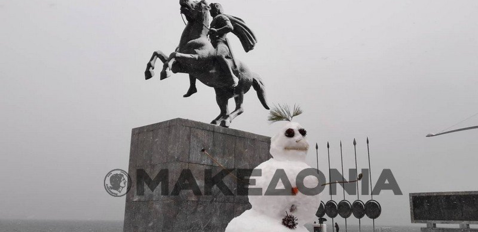 Εικόνες από την χιονισμένη Θεσσαλονίκη 