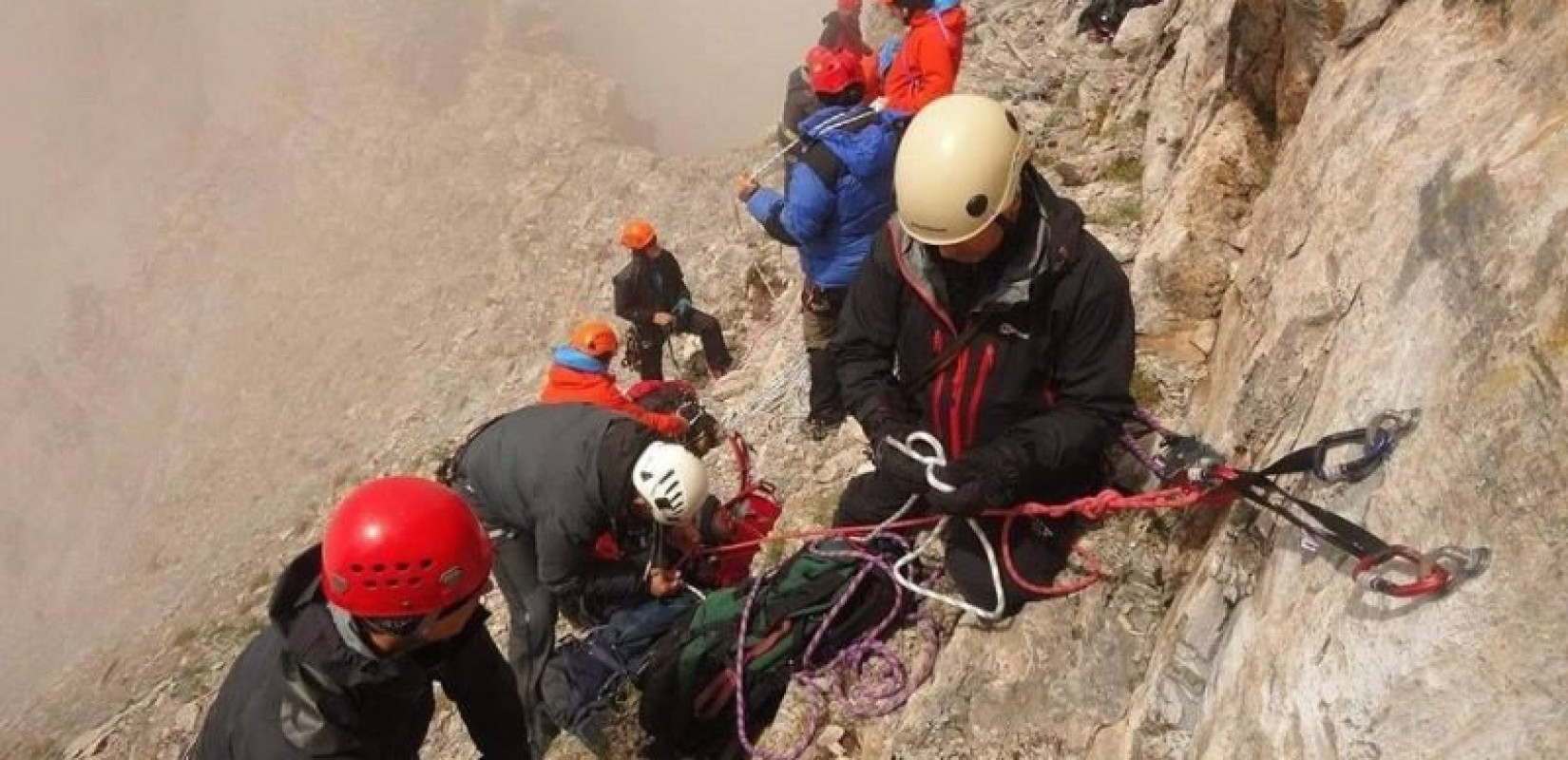 Επιχείρηση διάσωσης άνδρα στον Όλυμπο