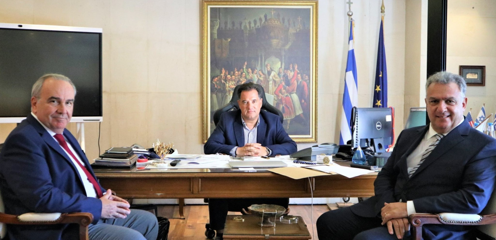 Με τον Αδ. Γεωργιάδη συναντήθηκε ο νέος πρόεδρος του ΣΕΒΕ - Στα σκαριά η δημιουργία Κέντρου Logistics στη Θεσσαλονίκη