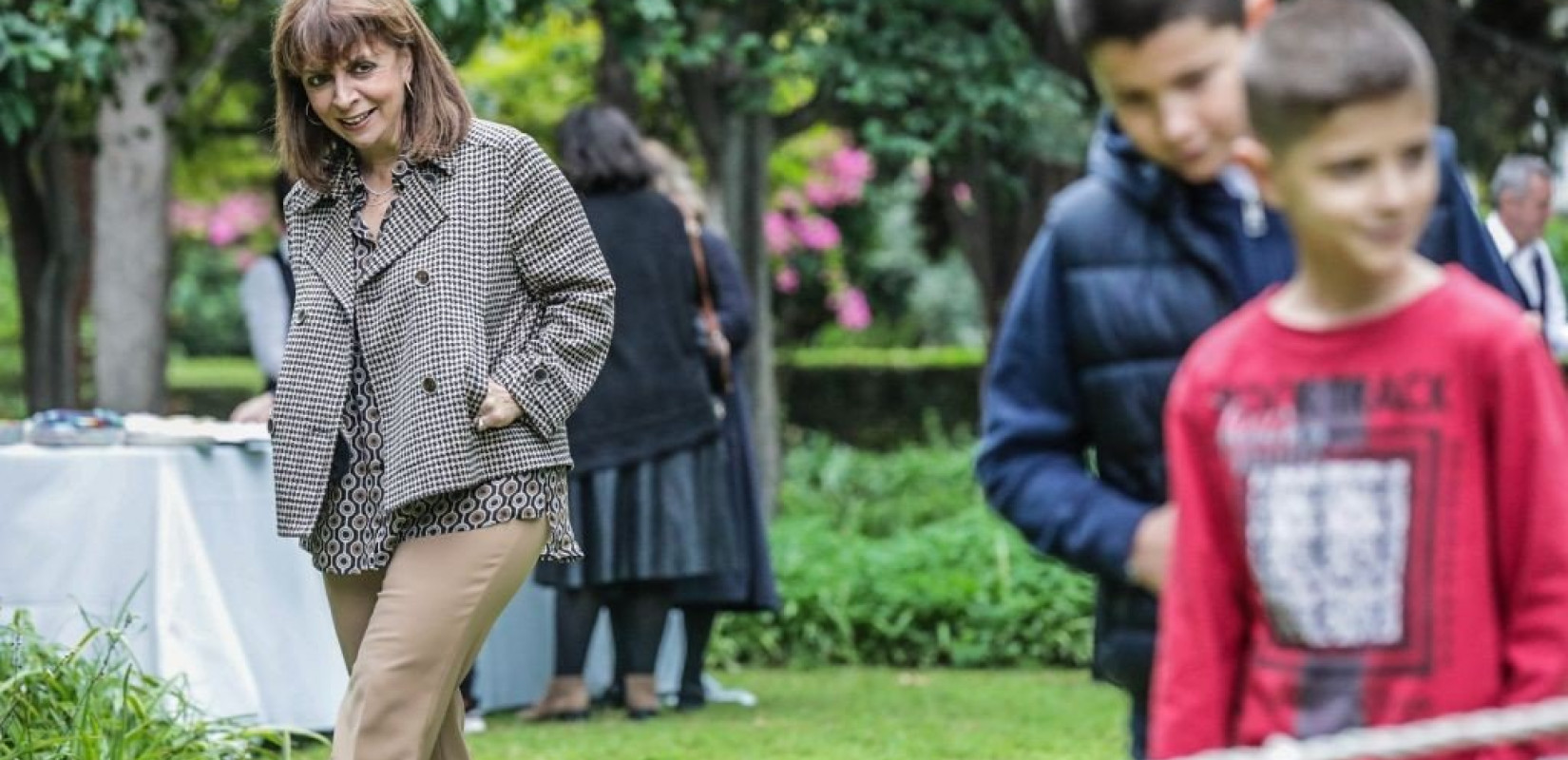 Γιορτή αφιερωμένη στα παιδιά ετοίμασε η Κατερίνα Σακελλαροπούλου στο Προεδρικό Μέγαρο (φωτ.)