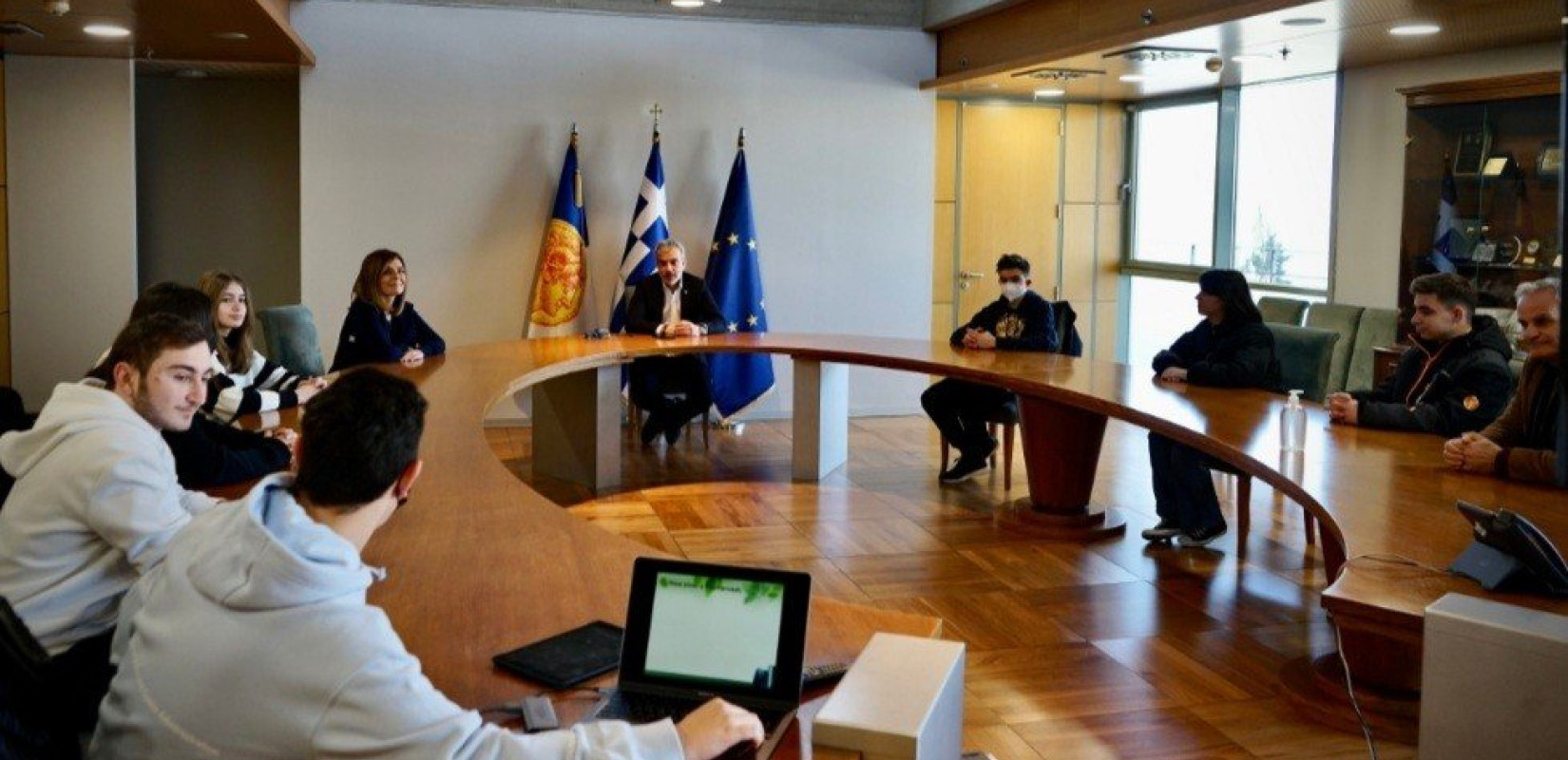 Συνάντηση Ζέρβα με μαθητές 2ου Πειραματικού Γυμνασίου Κιλκίς