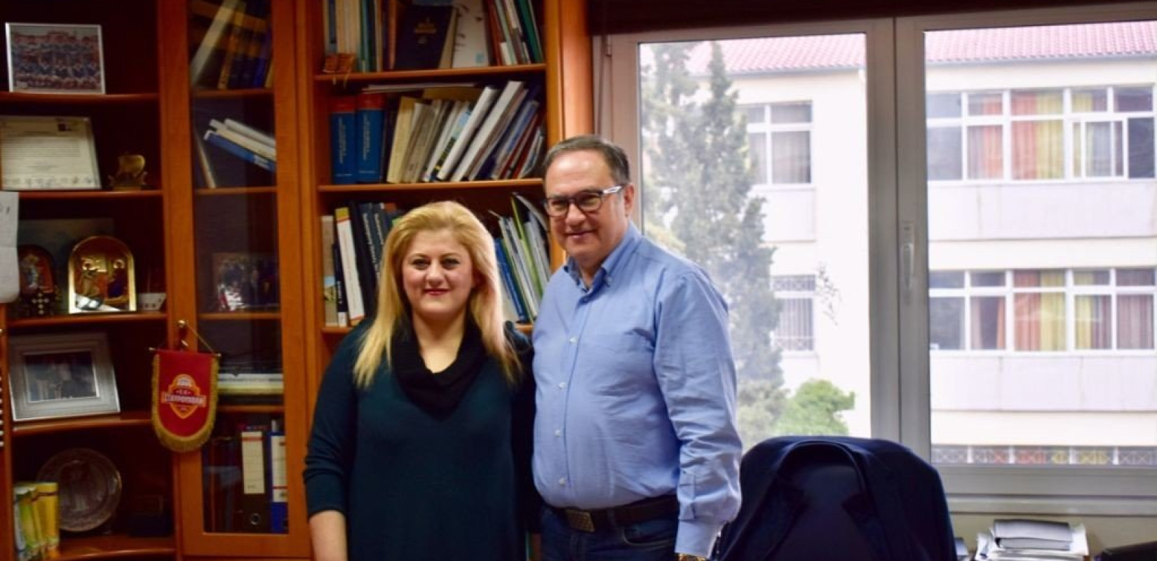 Η υποψήφια δήμαρχος  Σίσσυ Φραγκοπούλου συναντήθηκε με το δήμαρχο Παύλου Μελά Δ. Δεμουρτζίδη