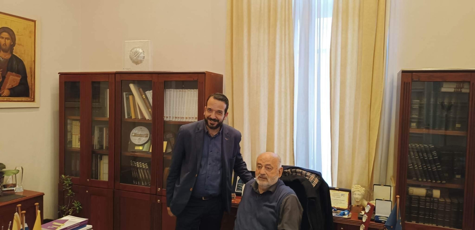 Τα ζητήματα της αγοράς συζητήθηκαν στη συνάντηση του Πέτρου Λεκάκη με τον Μιχάλη Ζορπίδη