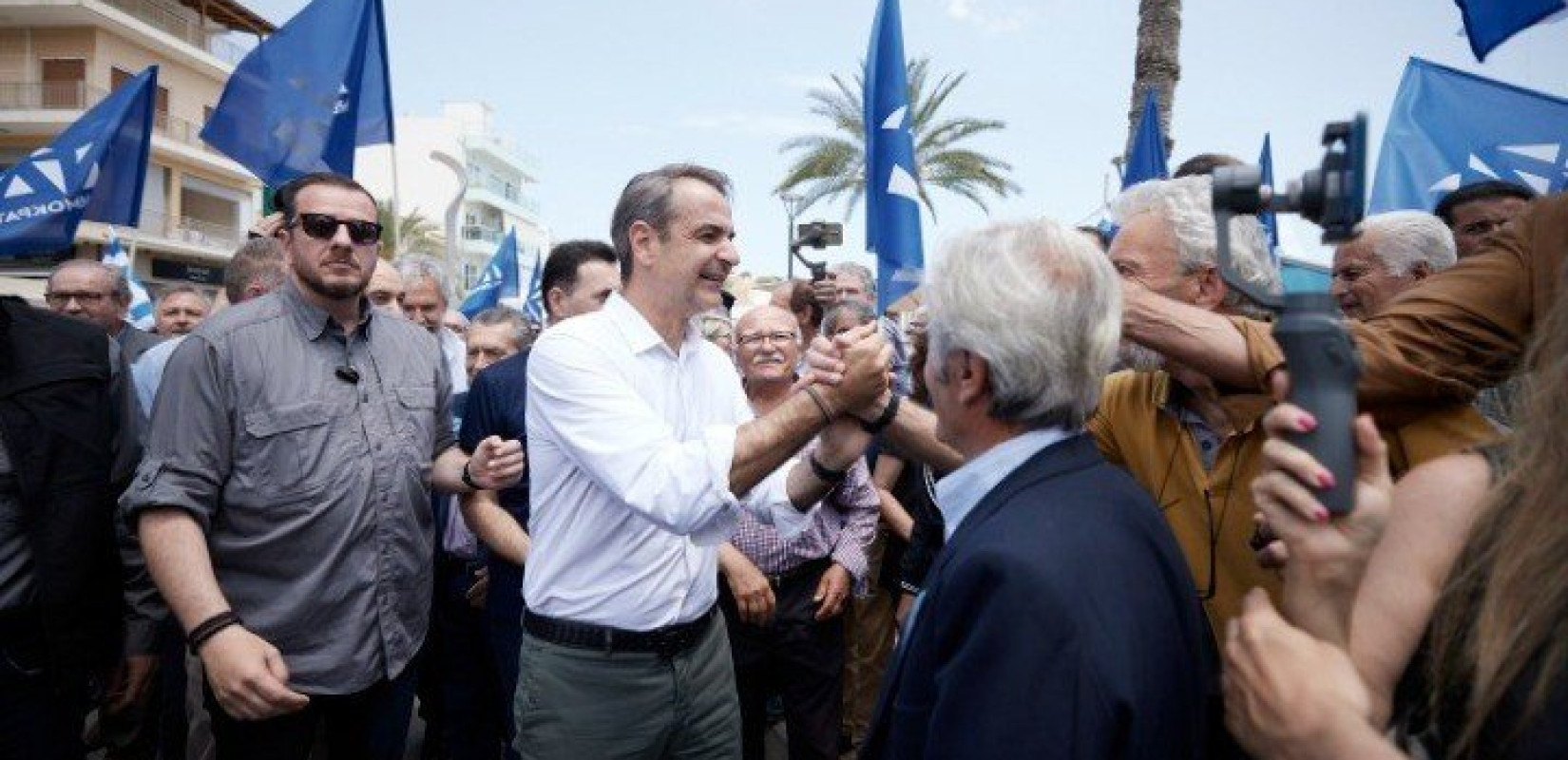 Κυρ. Μητσοτάκης στον Άγιο Νικόλαο: Πόρτα-πόρτα θα στείλουμε το μήνυμα της μεγάλης νίκης