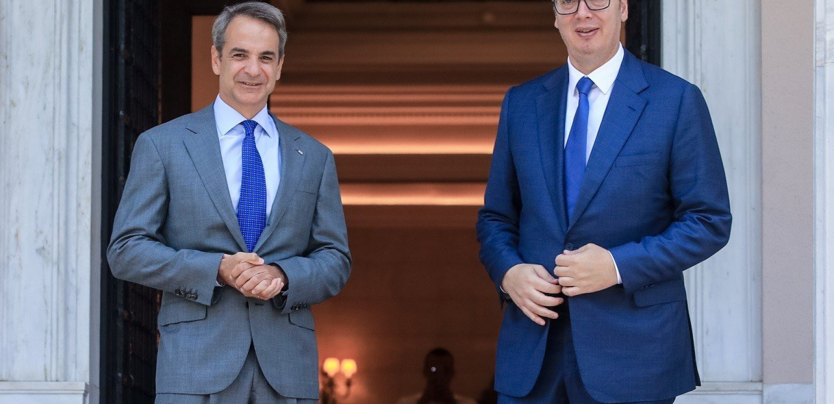 Με τον Αλεξάντρ Βούτσιτς συναντήθηκε ο Κυριάκος Μητσοτάκης 