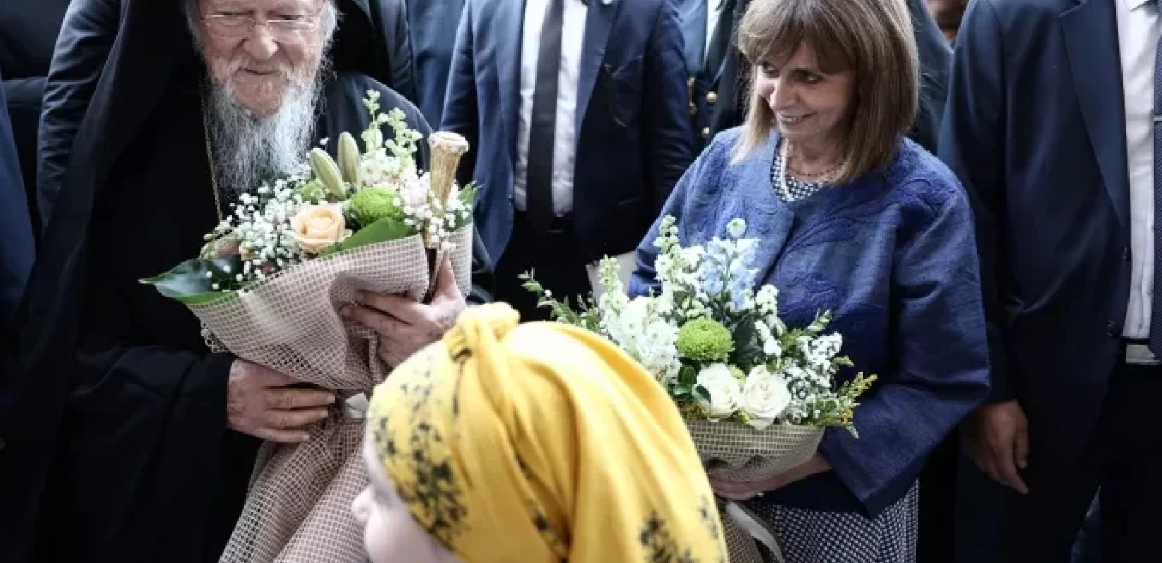 Επίτιμοι δημότες του Δήμου Πύργου η Κατερίνα Σακελλαροπούλου και ο Οικουμενικός Πατριάρχης Βαρθολομαίος