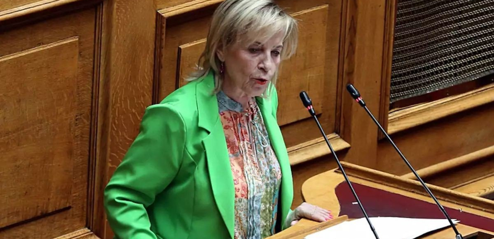 Ανακοινώθηκε στην Ολομέλεια η ανεξαρτητοποίηση της βουλευτού Αρετής Παπαϊωάννου