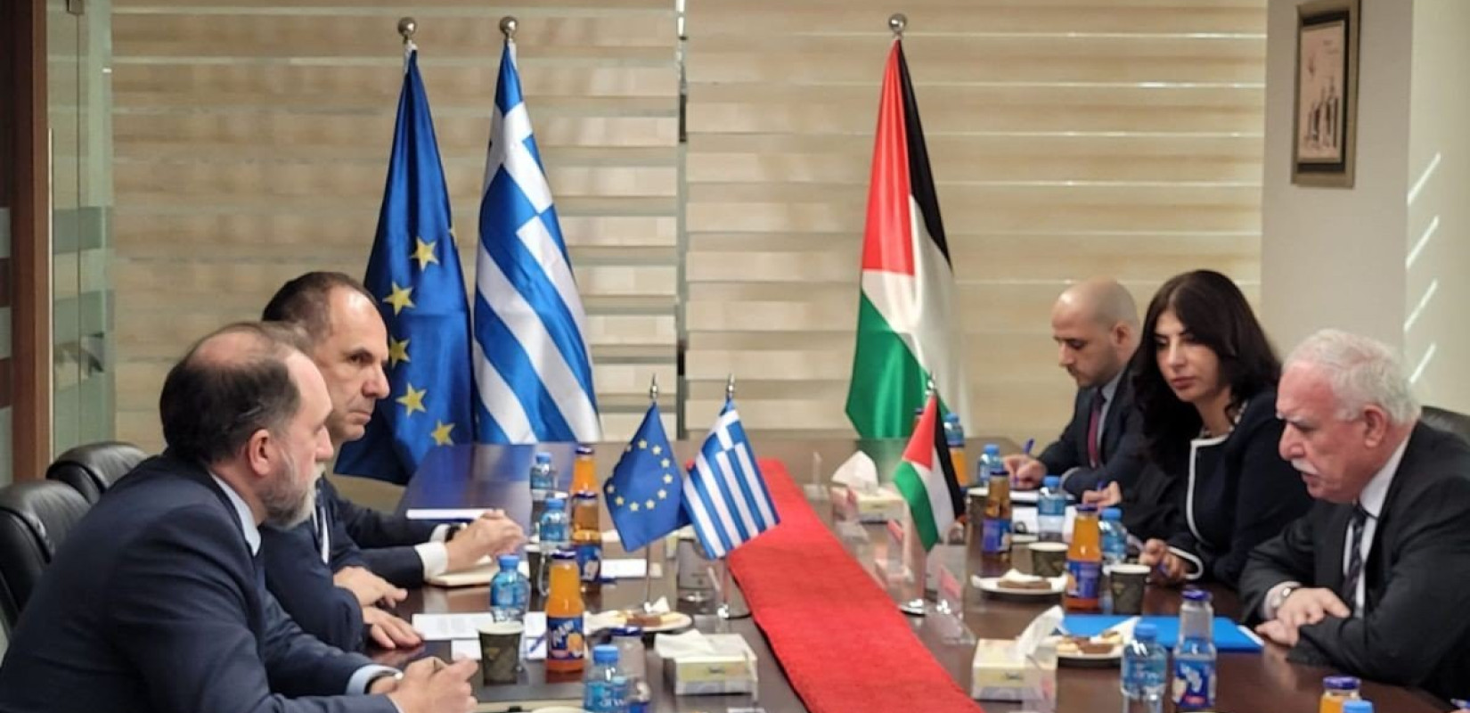 Η κατάσταση στη Γάζα στο επίκεντρο της επίσκεψης Γεραπετρίτη σε Παλαιστίνη και Ισραήλ (φωτ.)