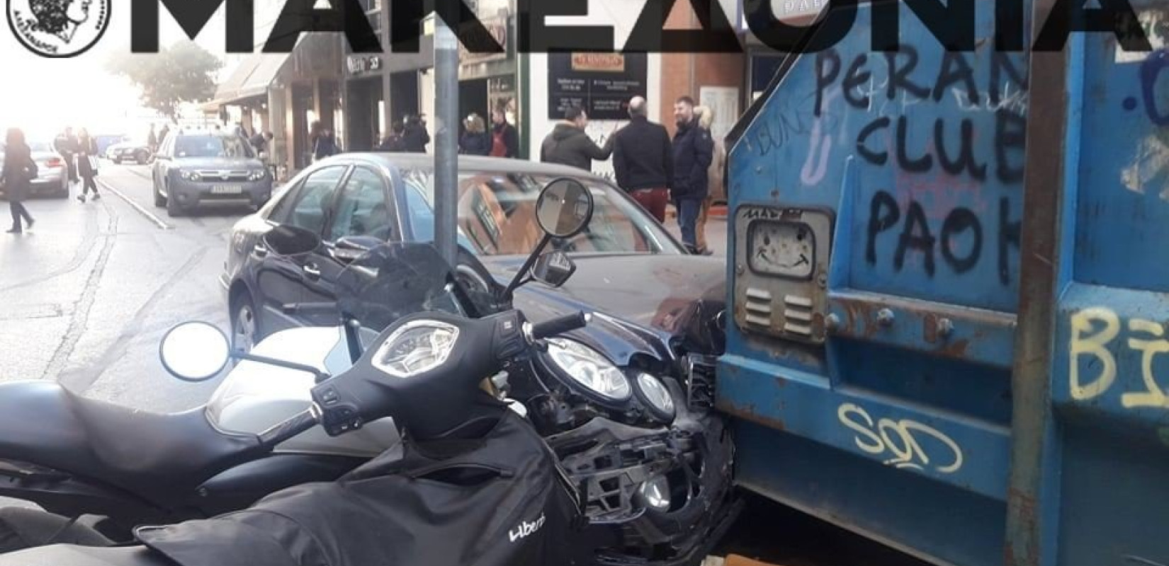 Τρελή κούρσα Ι.Χ. στο κέντρο της Θεσσαλονίκης (photos)
