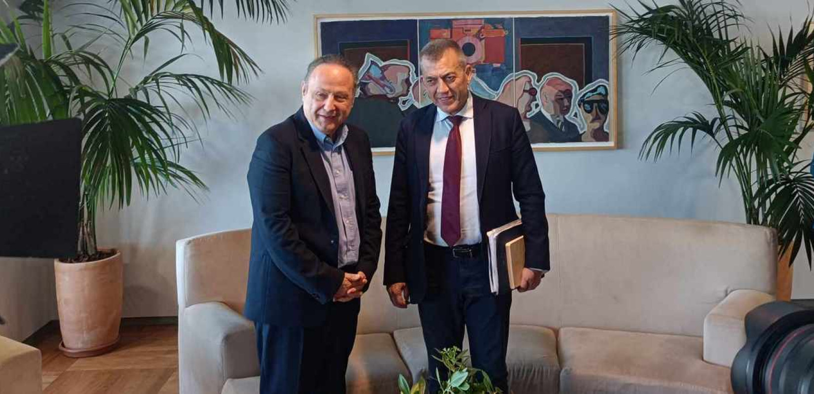 Θεσσαλονίκη: Τον Στέλιο Αγγελούδη επισκέφθηκε ο Γιάννης Βρούτσης - «Το Καυτανζόγλειο θα γίνει το ΟΑΚΑ της Β. Ελλάδας» (βίντεο)