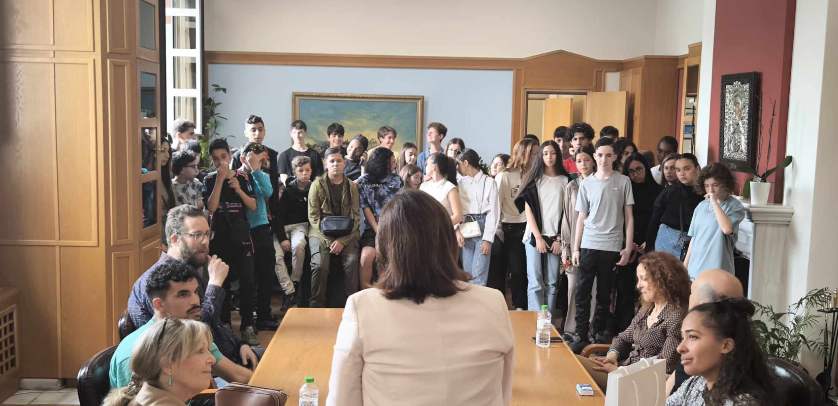 Μαθητές από τη Μασσαλία στο δημαρχείο της Καλαμαριάς