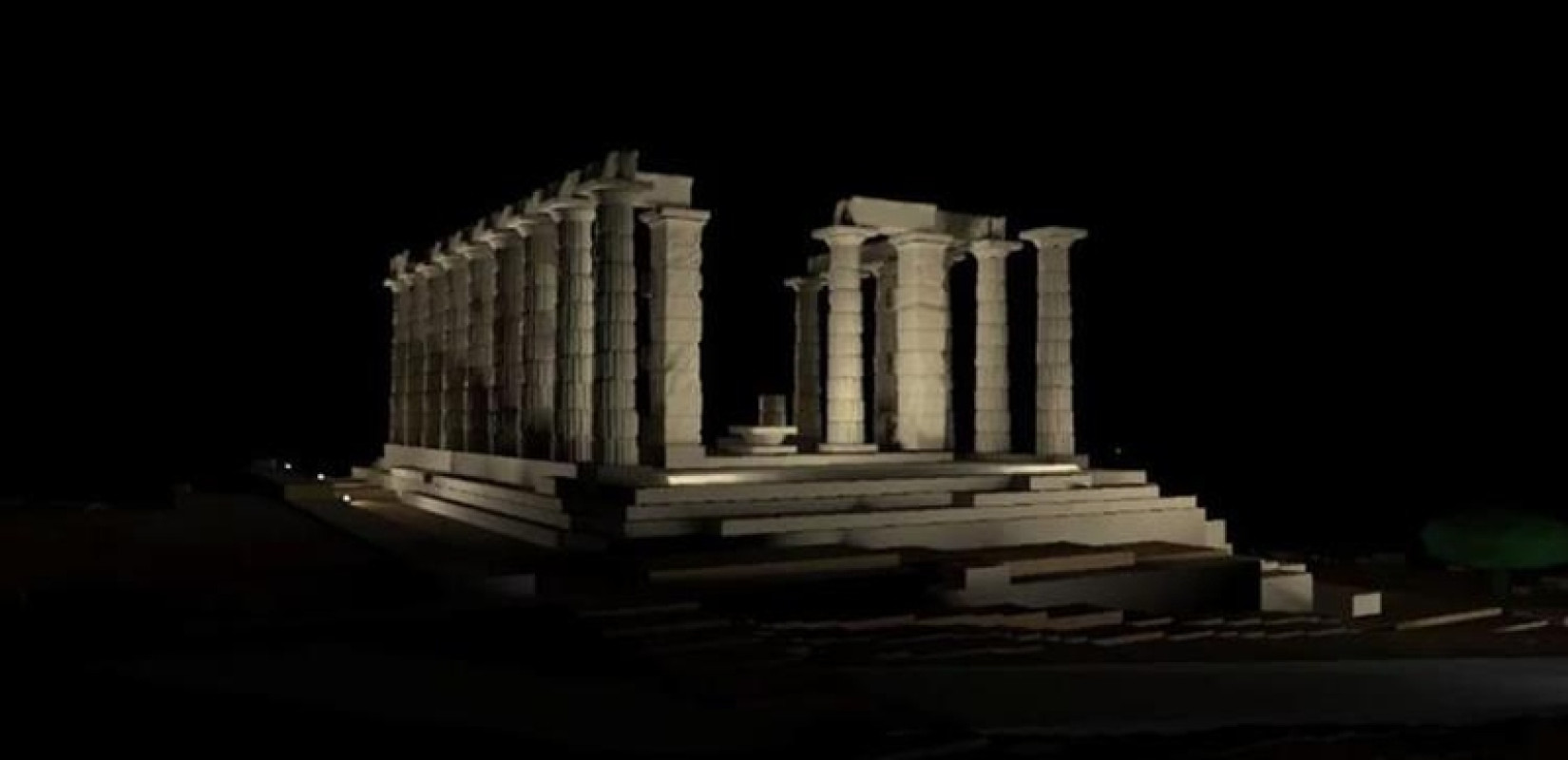 Ο Κυρ. Μητσοτάκης εγκαινιάζει τον νέο φωτισμό του ναού του Ποσειδώνα στο Σούνιο (βίντεο)