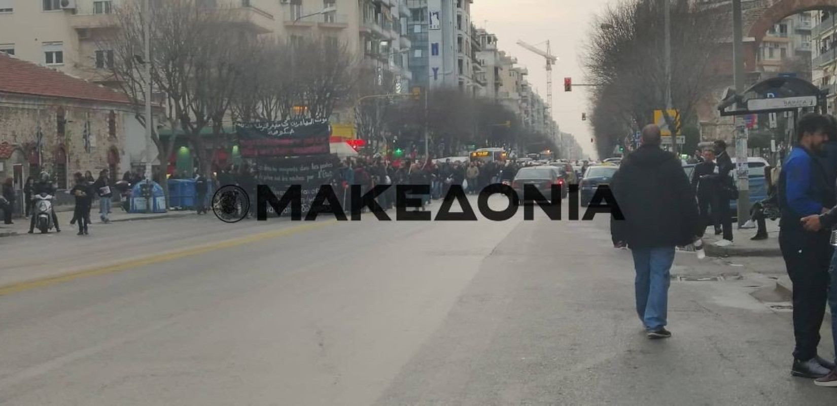 Πορεία διαμαρτυρίας πραγματοποιήθηκε στη Θεσσαλονίκη για τον Εμπουκά Μαμασουμπέκ (Βίντεο - Φωτ.) 
