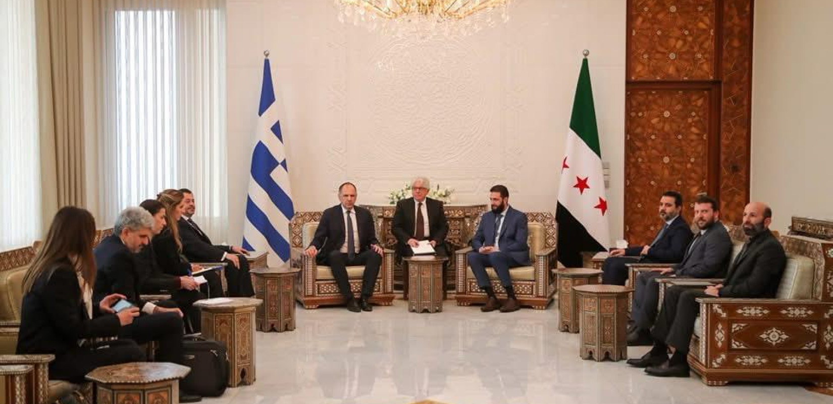 Γ. Γεραπετρίτης μετά τη συνάντηση με τη νέα ηγεσία της Συρίας: «Οι νέοι θεσμοί πρέπει να είναι συμβατοί με το Διεθνές Δίκαιο»