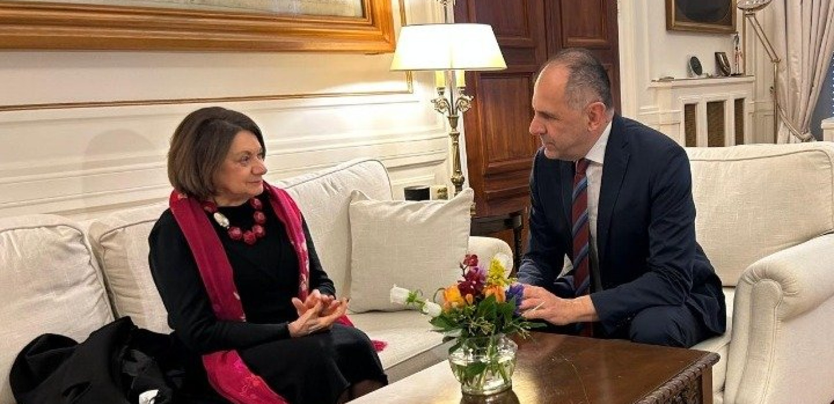 Το Κυπριακό στην ατζέντα της συνάντησης Γεραπετρίτη με τη βοηθό γ.γ. του ΟΗΕ