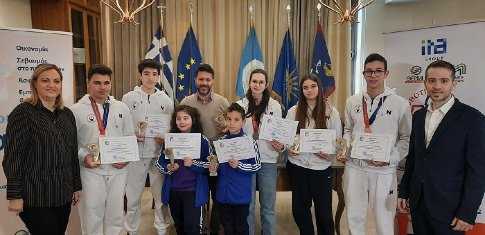 Σέρρες: Βραβεύτηκαν οι Σερραίοι αθλητές της Εθνικής ομάδας Ρομποτικής IRO