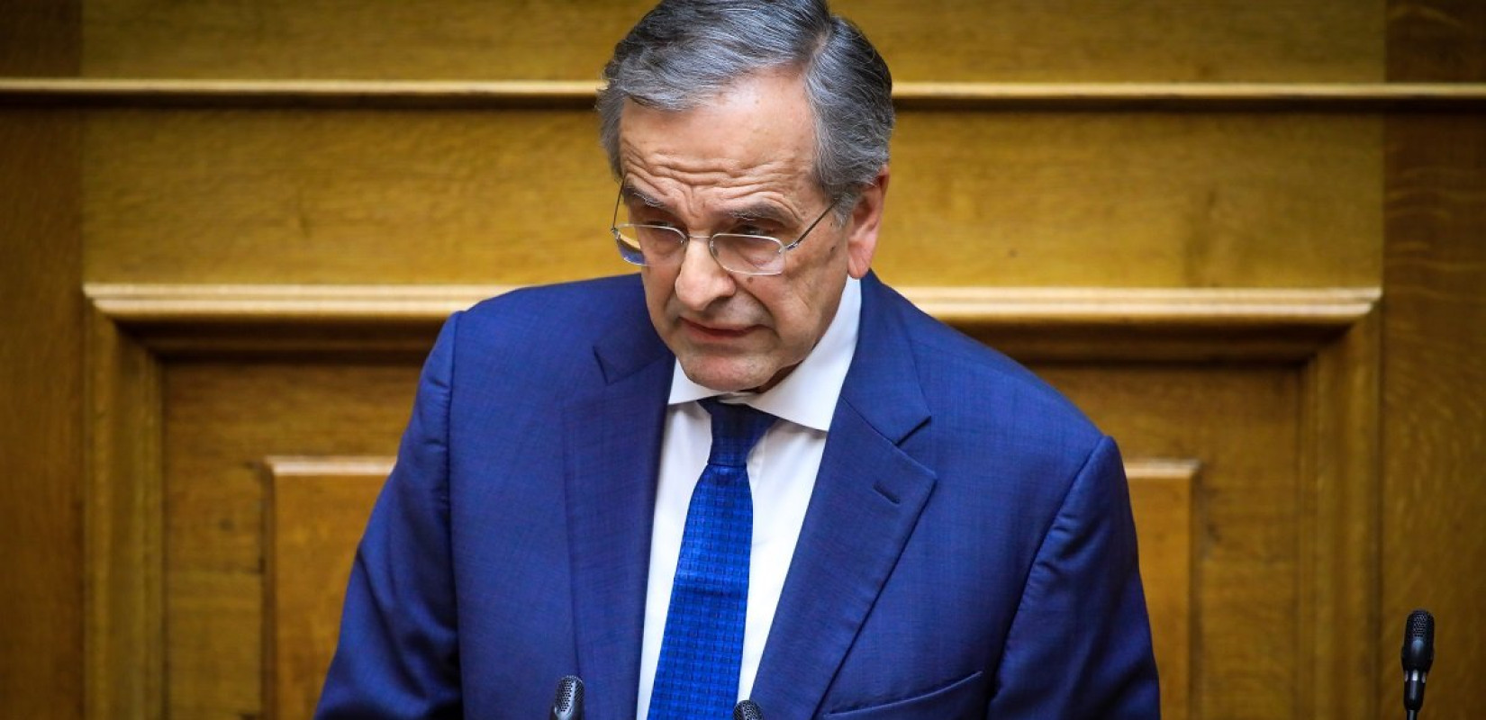 Αντώνης Σαμαράς: Θα απέχω από την ψηφοφορία για την πρόταση δυσπιστίας - Σφοδρή επίθεση στην κυβέρνηση
