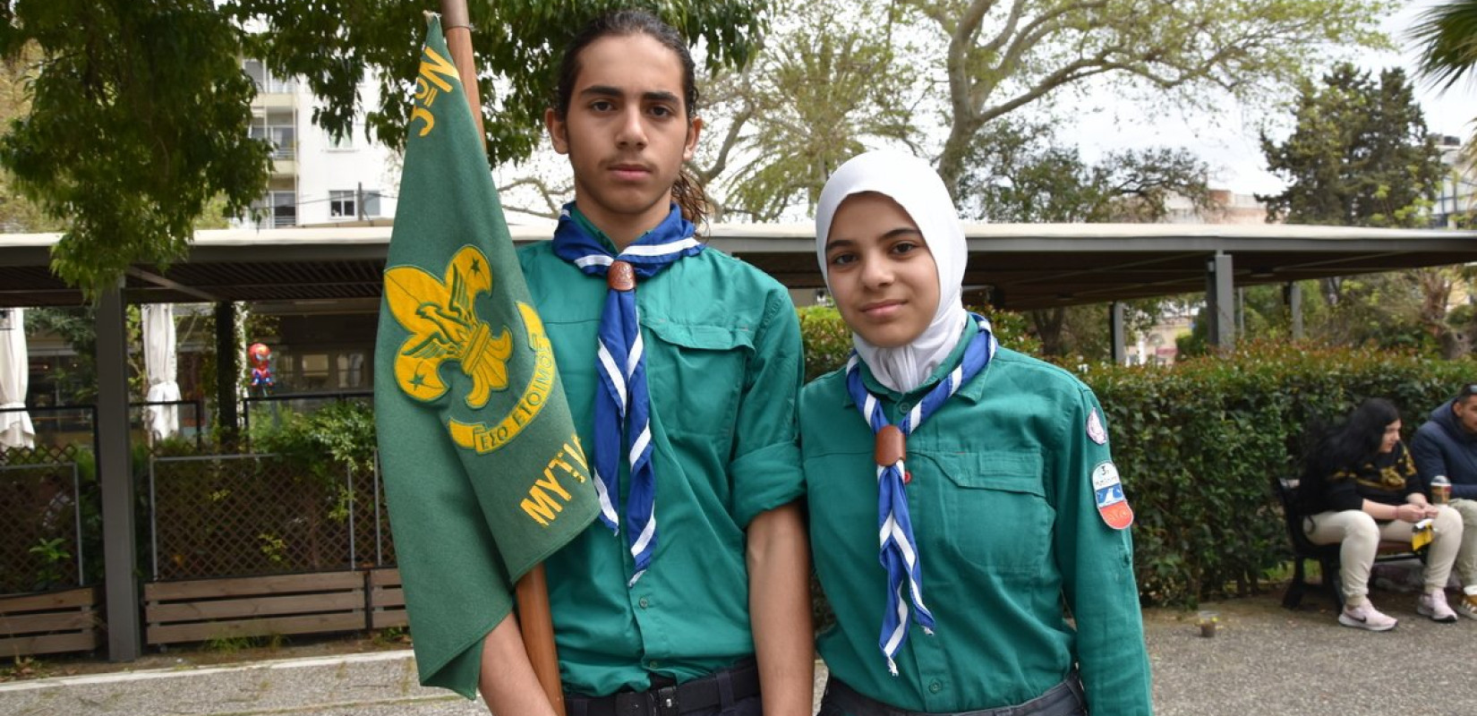 Μυτιλήνη: Δύο προσφυγόπουλα από την Παλαιστίνη στην παρέλαση