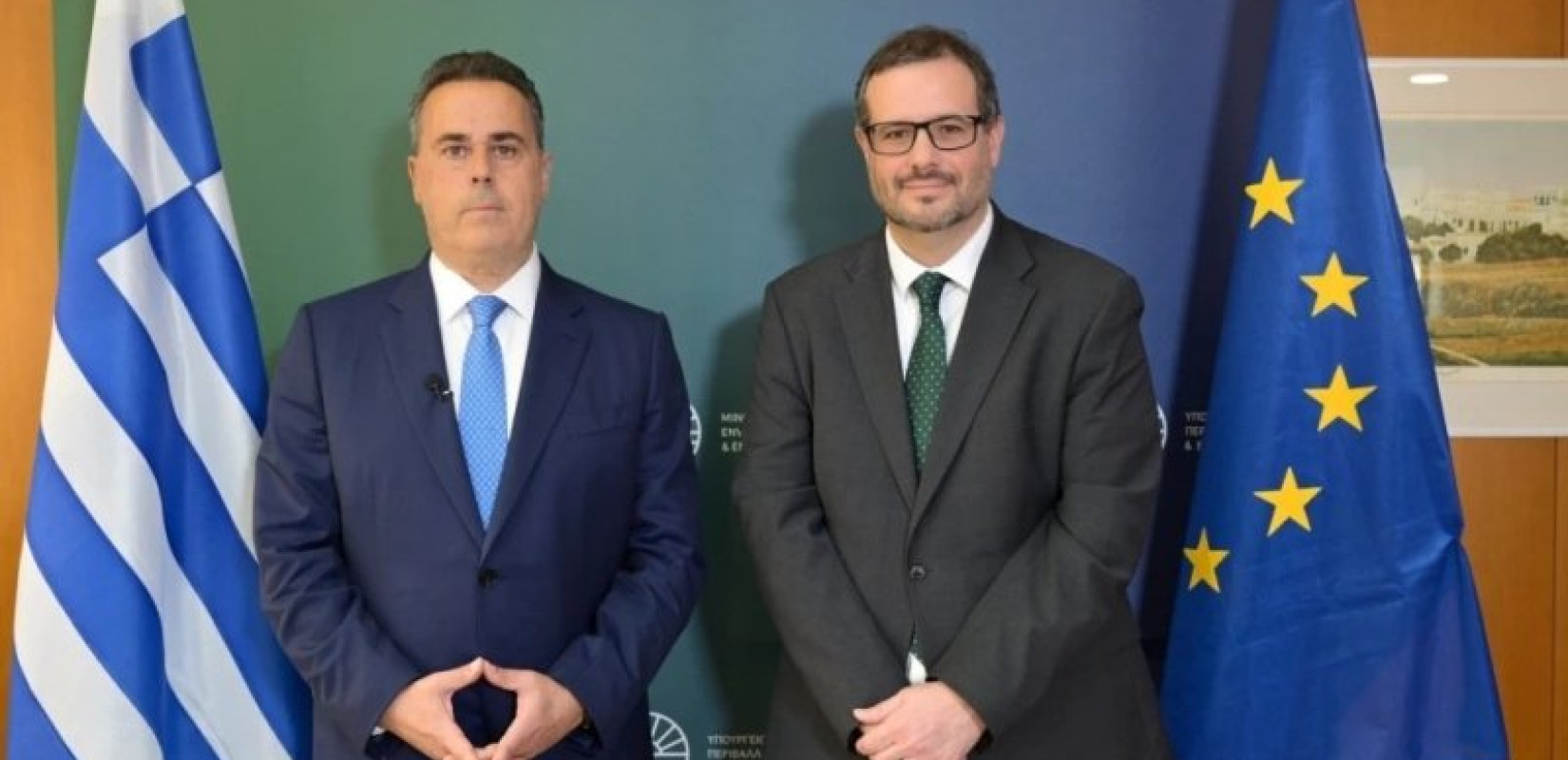 Συνάντηση Στ. Παπασταύρου–Ν. Τσάφου με τον αντιπρόεδρο της ExxonMobil για τις Ευρωπαϊκές Σχέσεις