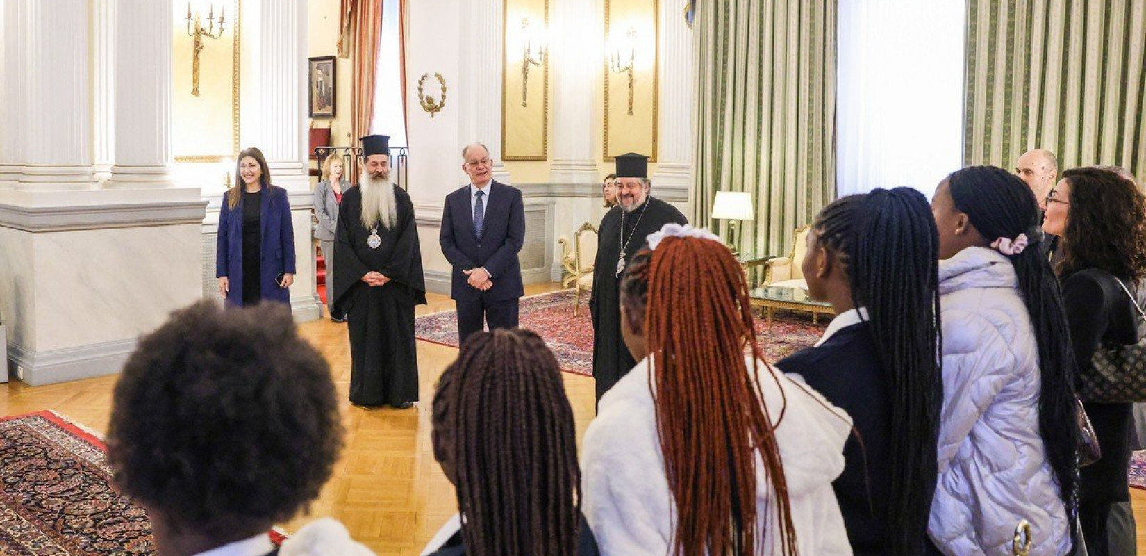 Προεδρικό: Ο Κ. Τασούλας υποδέχτηκε τη Σ. Ζαχαράκη, τον Μητροπολίτη Ζάμπιας & Μοζαμβίκης και τον Μητροπολίτη Φθιώτιδος