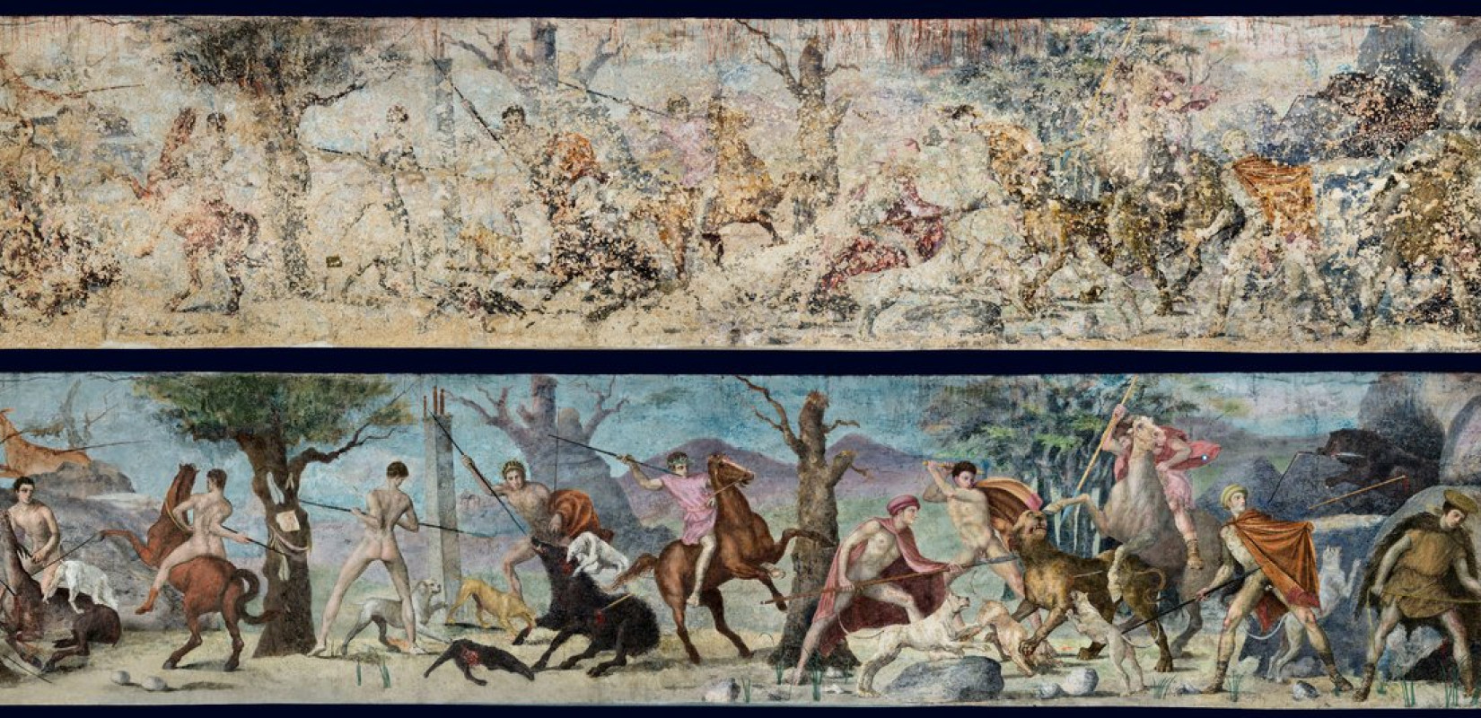 Βεργίνα: Η τοιχογραφία με το κυνήγι από τον Τάφο ΙΙ - Kαινοτόμος απεικόνιση ενός ζωγραφικού αριστουργήματος - Δείτε εντυπωσιακές εικόνες