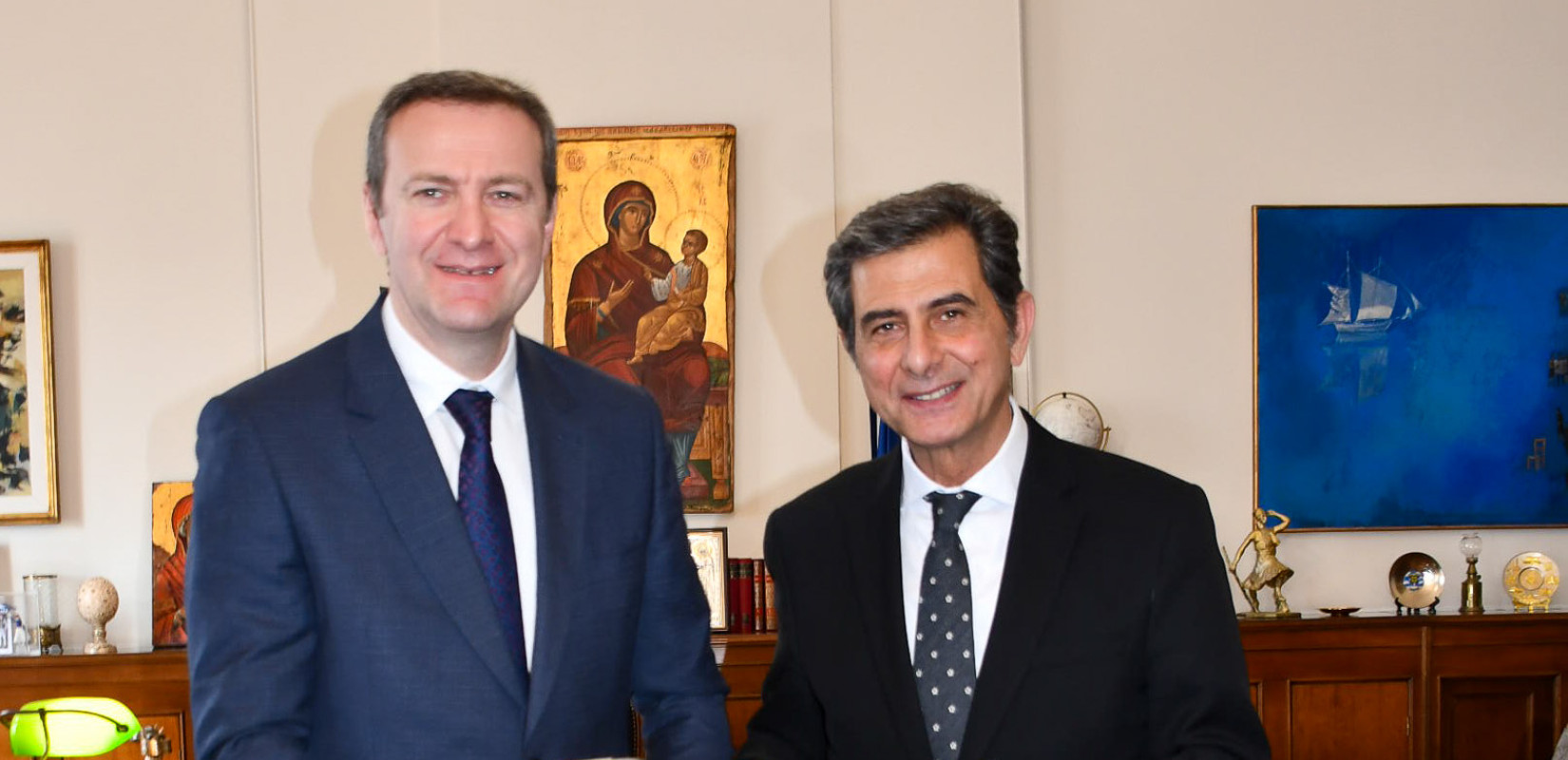 Τον υφυπουργό Εξωτερικών της Γεωργίας υποδέχθηκε ο Κ. Γκιουλέκας