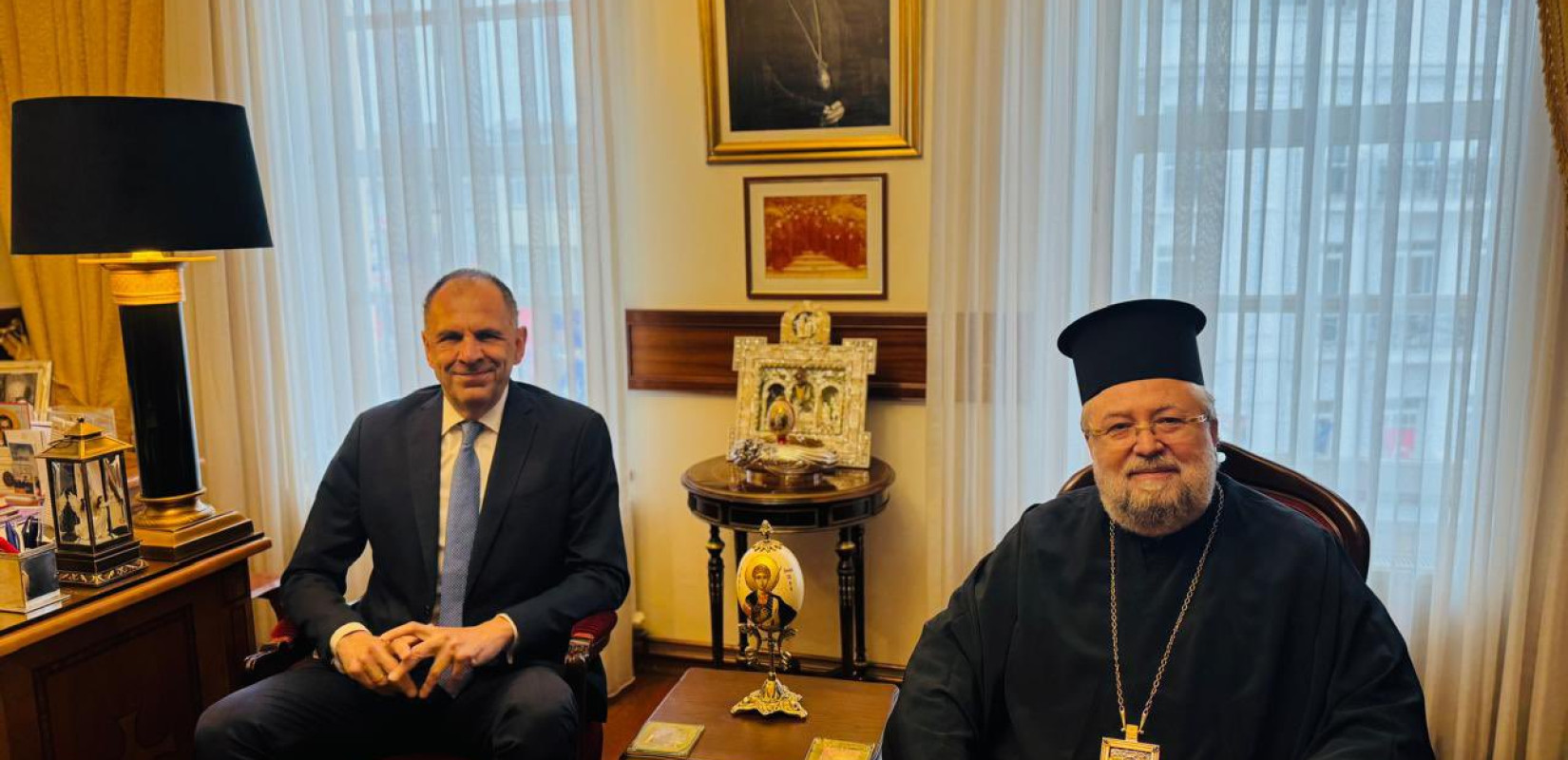 Κωνσταντινούπολη: Συνάντηση Γ. Γεραπετρίτη με τον Μητροπολίτη Γέροντα Πριγκηποννήσων