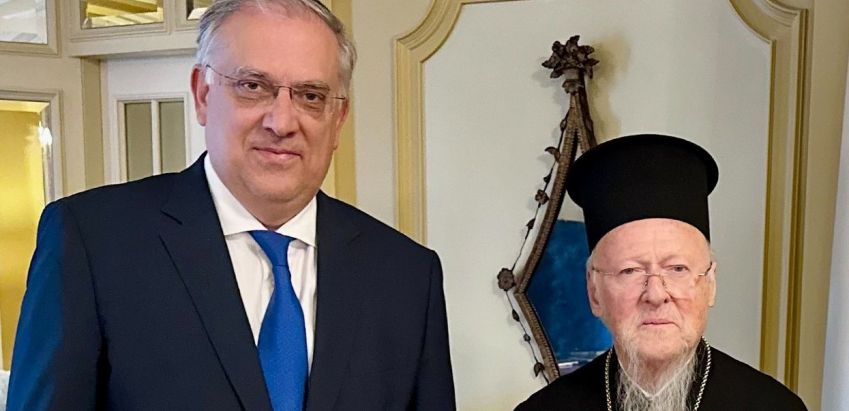 Συνάντηση Θεοδωρικάκου με τον Οικουμενικό Πατριάρχη Βαρθολομαίο