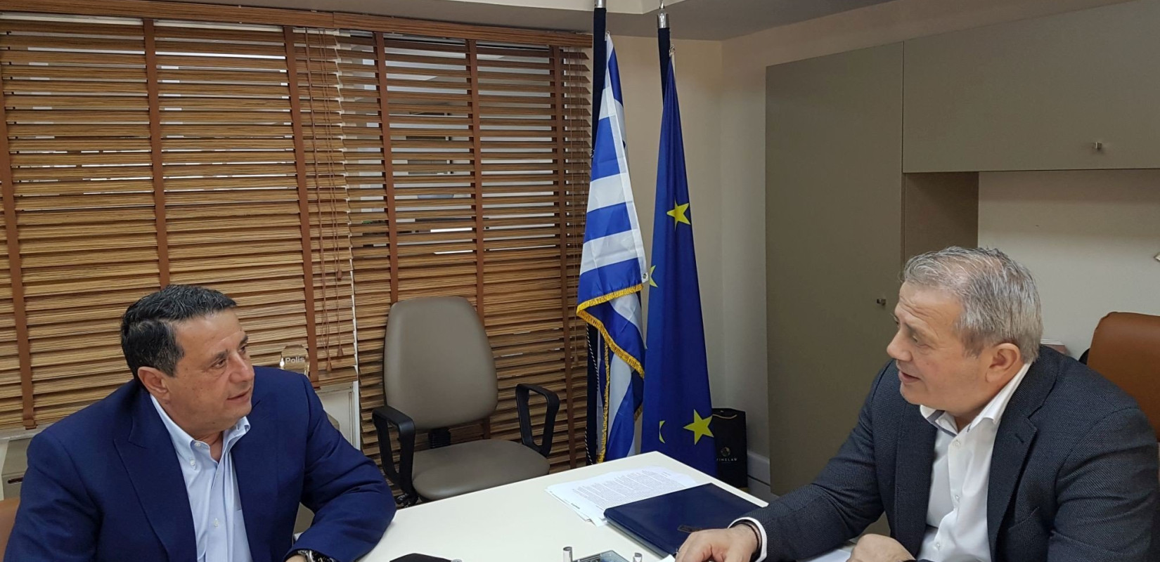 Με τον πρόεδρο του ΦΟΔΣΑ Μ. Γεράνη συναντήθηκε ο υποψήφιος δήμαρχος Κορδελιού - Ευόσμου Ι. Καμαρινός