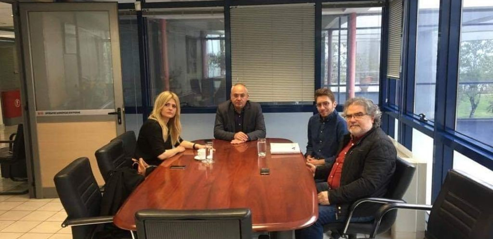 Συνάντηση της υπ. δημάρχου Πυλαίας-Χορτιάτη Έλενας Ρουσάκη με τον πρόεδρο του ΤΕΕ/ΤΚΜ Πάρι Μπίλλια