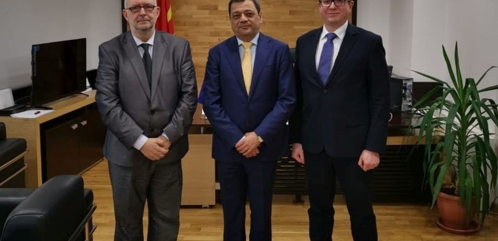 Συνάντηση στελεχών του ΟΛΘ με τον αντιπρόεδρο της Βόρειας Μακεδονίας 