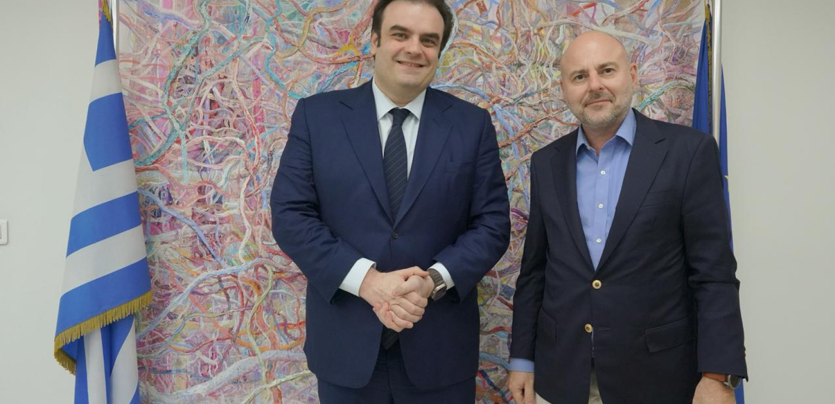 Συνάντηση Πιερρακάκη με τον πρόεδρο του ΤΕΕ