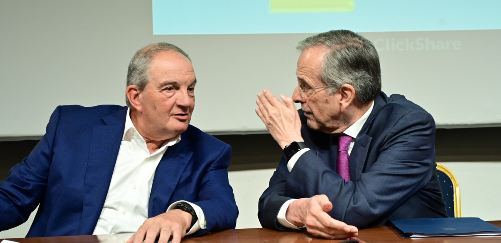 Επίθεση στην κυβέρνηση για τα εθνικά από Σαμαρά - Καραμανλή