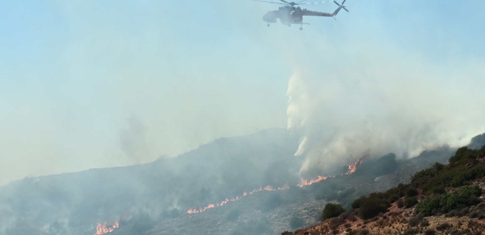 Υπό πλήρη έλεγχο η φωτιά στις Αχαρνές - Ήχησε το 112