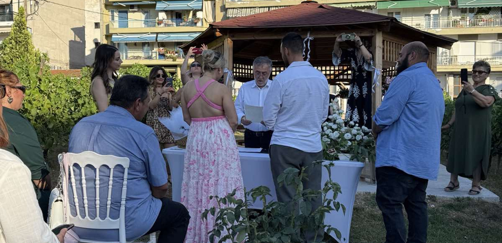 Θεσσαλονίκη: Ο πρώτος πολιτικός γάμος στον αστικό αμπελώνα του δήμου