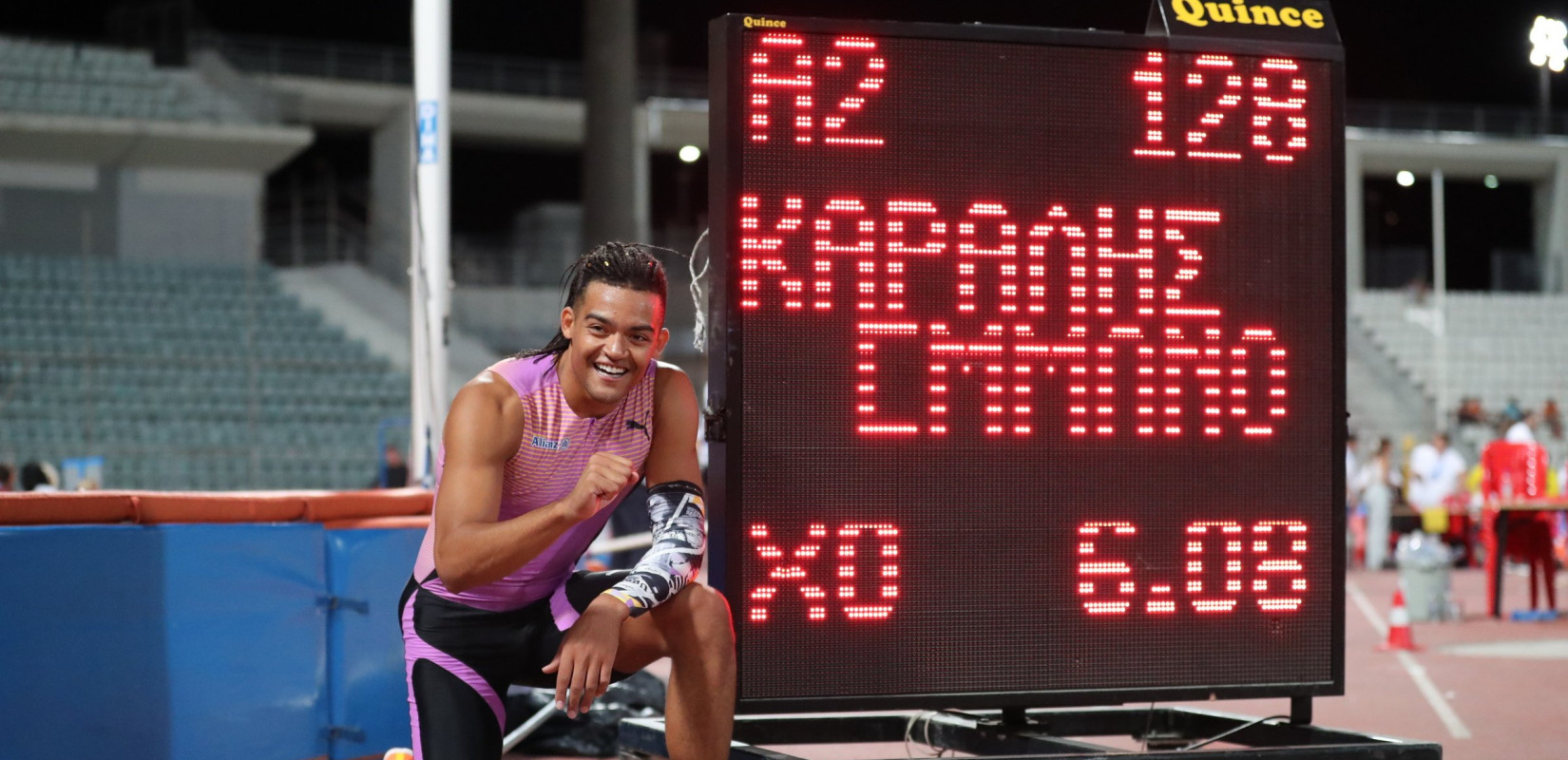 Ιπτάμενος Καραλής: Πανελλήνιο ρεκόρ με 6,08 μέτρα στο Βόλο (βίντεο)